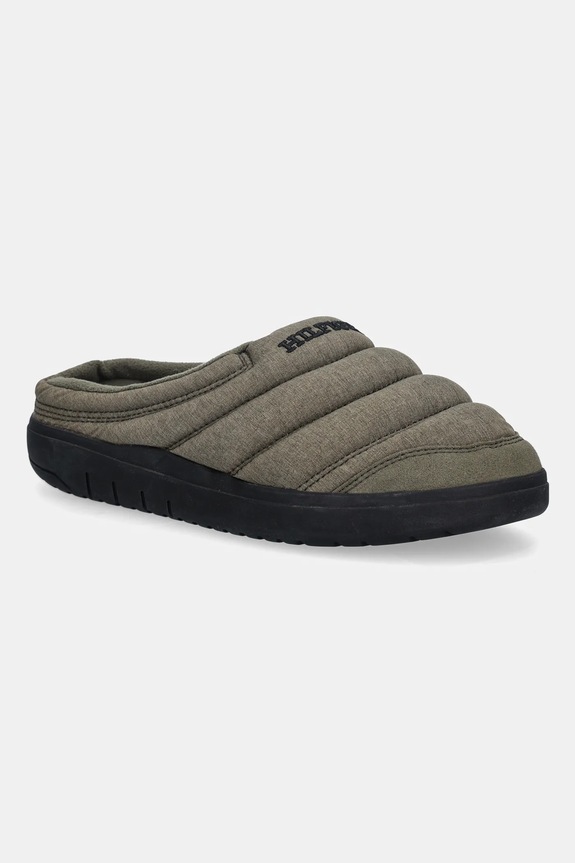 Papuče Tommy Hilfiger COMFORT ELEVATED HOUSE SHOE zelená FM0FM05616