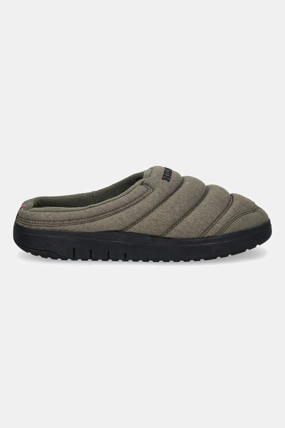 Papuče Tommy Hilfiger COMFORT ELEVATED HOUSE SHOE FM0FM05616 zelená AW25