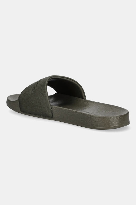 Boty Pantofle Tommy Hilfiger TUMBLE HILFIGER POOL SLIDE FM0FM05619 zelená