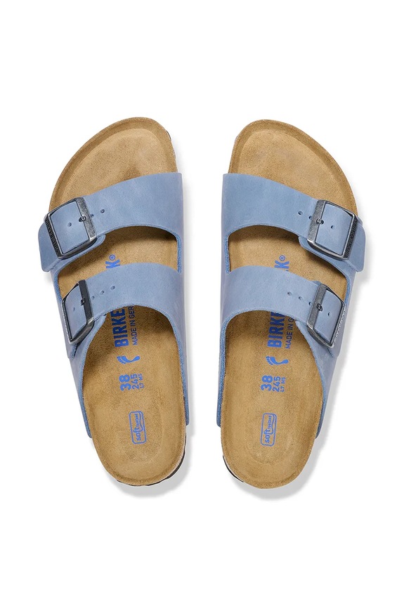 Παπούτσια Δερμάτινες παντόφλες Birkenstock Arizona 1030862 μπλε
