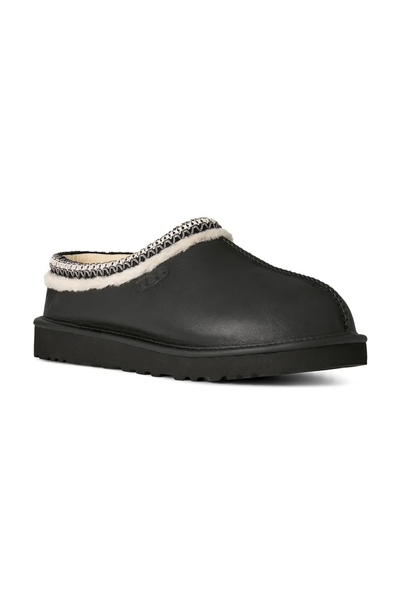Кожаные тапочки UGG Tasman Noir 1171303.BLK чёрный AW25
