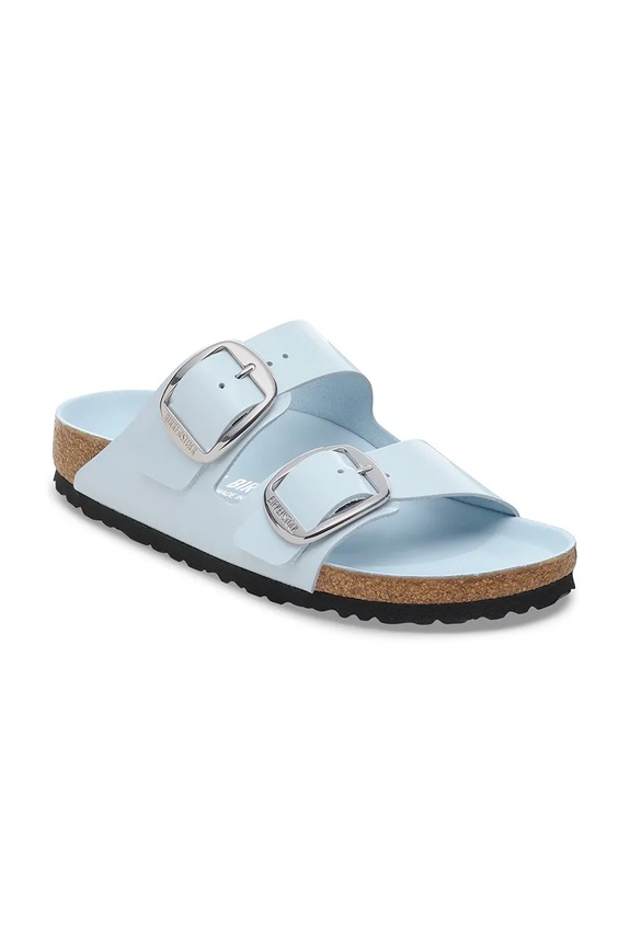 Δερμάτινες παντόφλες Birkenstock Arizona Big Buckle 1030374 μπλε AW25