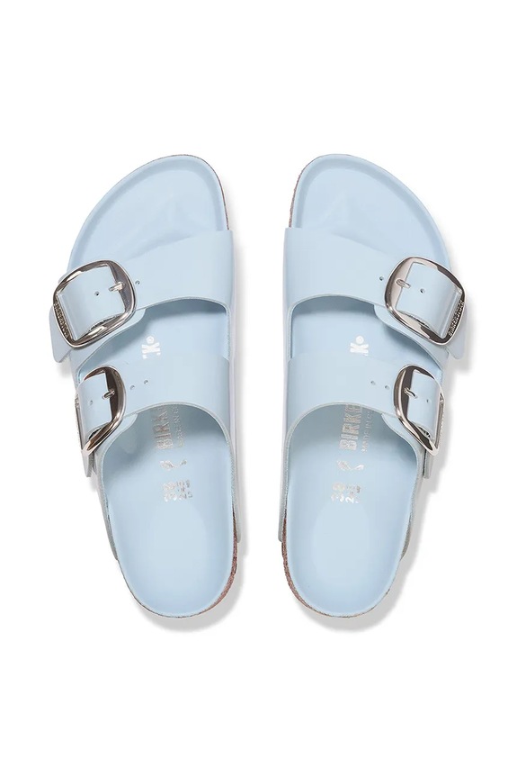 Δερμάτινες παντόφλες Birkenstock Arizona Big Buckle μπλε 1030374