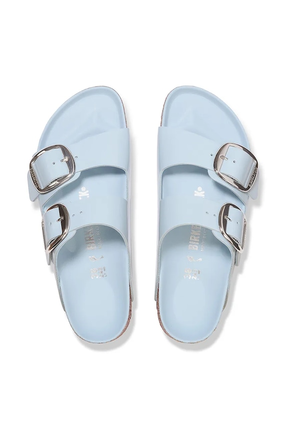 Δερμάτινες παντόφλες Birkenstock Arizona Big Buckle μπλε 1030374