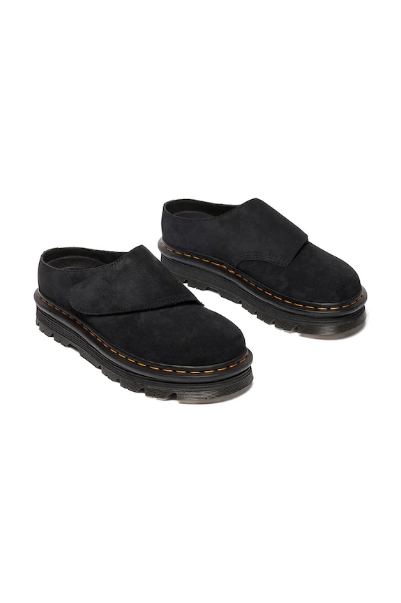 Παντόφλες σουέτ Dr. Martens ZebZag AnyWair Mule DM41730001 μαύρο AW25