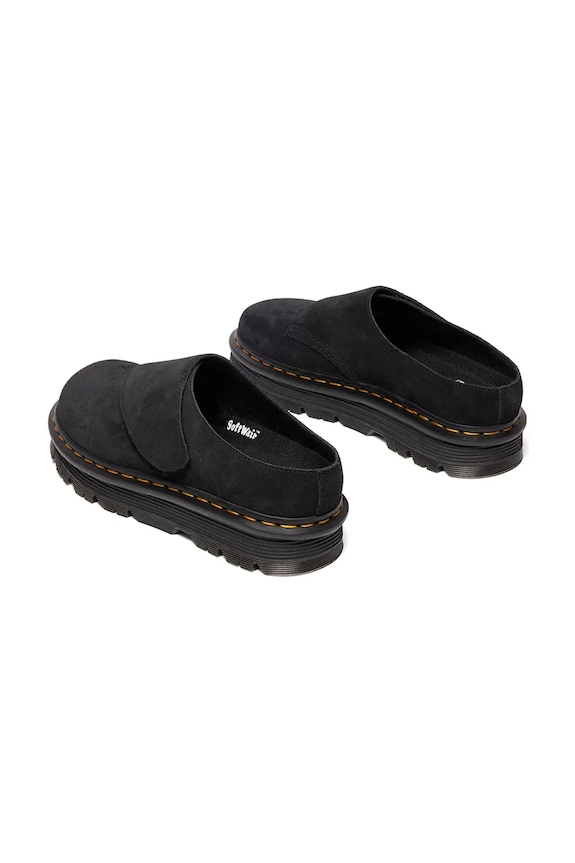 Παπούτσια Παντόφλες σουέτ Dr. Martens ZebZag AnyWair Mule DM41730001 μαύρο