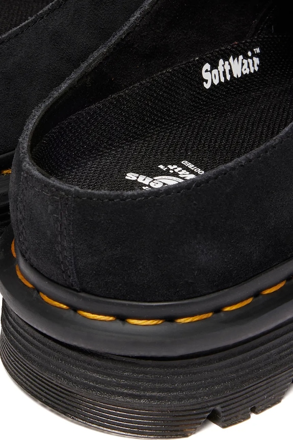 Παντόφλες σουέτ Dr. Martens ZebZag AnyWair Mule μαύρο DM41730001
