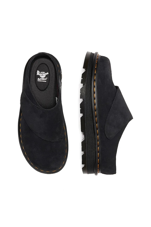Παντόφλες σουέτ Dr. Martens ZebZag AnyWair Mule DM41730001