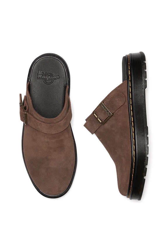 Semišové šľapky Dr. Martens Brookline Mule Mule DM40666202