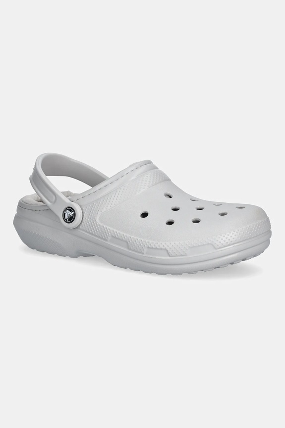 Crocs kapcie Classic Lined Clog szary 203591.1FT