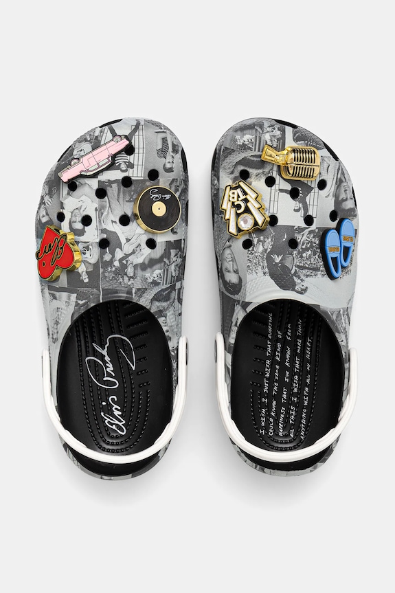 Crocs klapki Classic Elvis Clog 211418.90H szary AA00