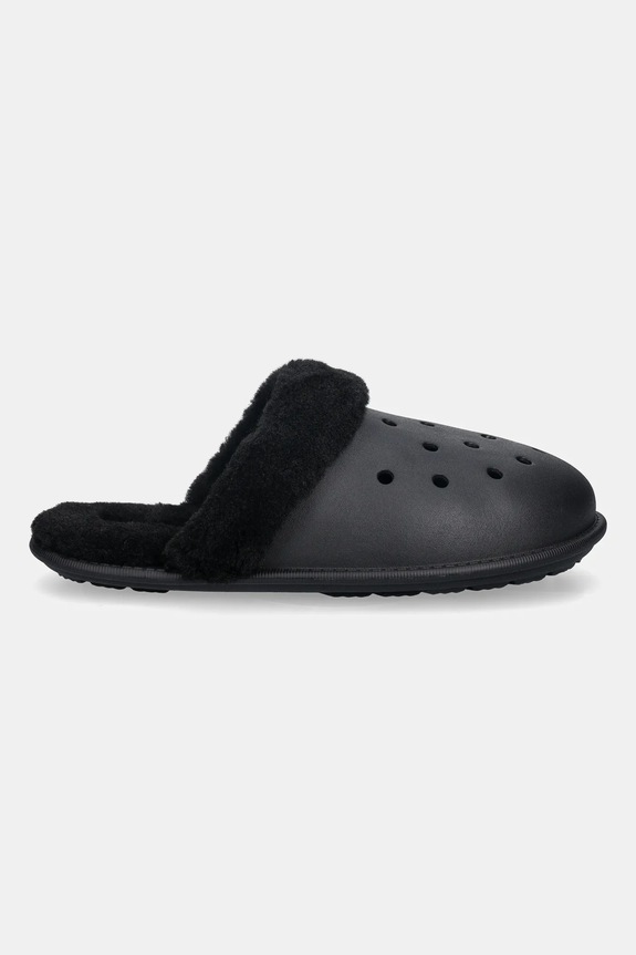 Тапочки Crocs Classic Fuzz Scuff 212143.001 чорний AW25