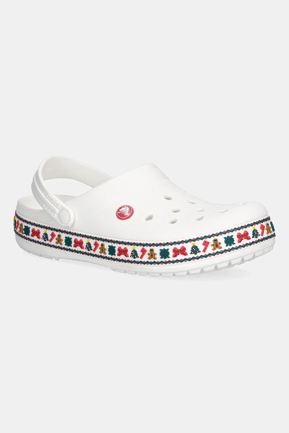 Crocs klapki Crocband Holiday Clog syntetyczny biały 211921.100