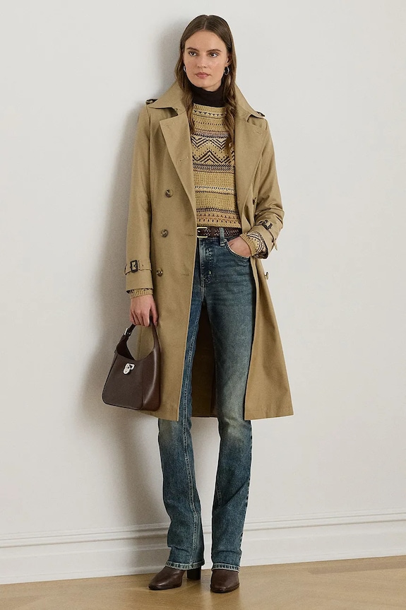 Kabát Lauren Ralph Lauren nezateplené béžová 297951255