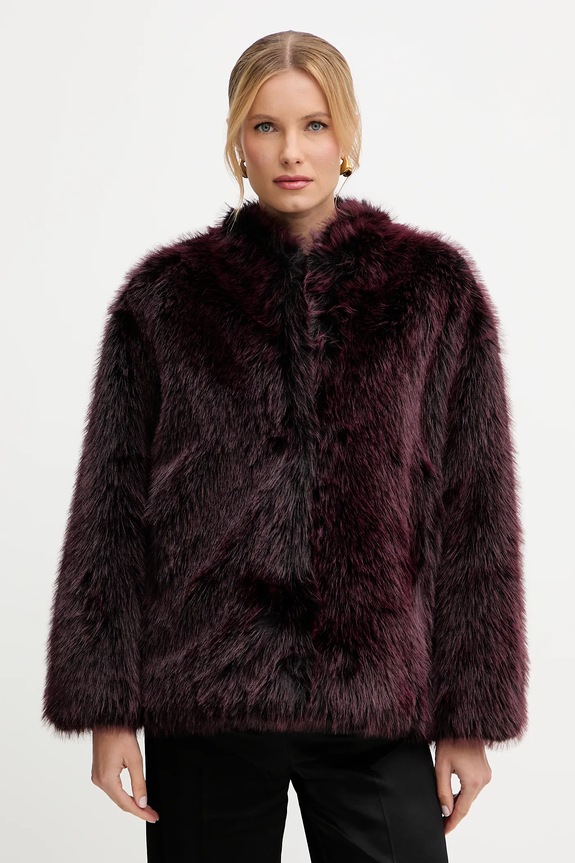 Patrizia Pepe cappotto foderato granata 8O0197.E072