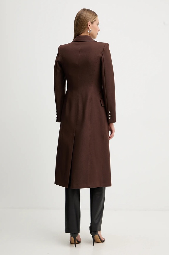 Odzież Elisabetta Franchi płaszcz CP01056E2 brązowy