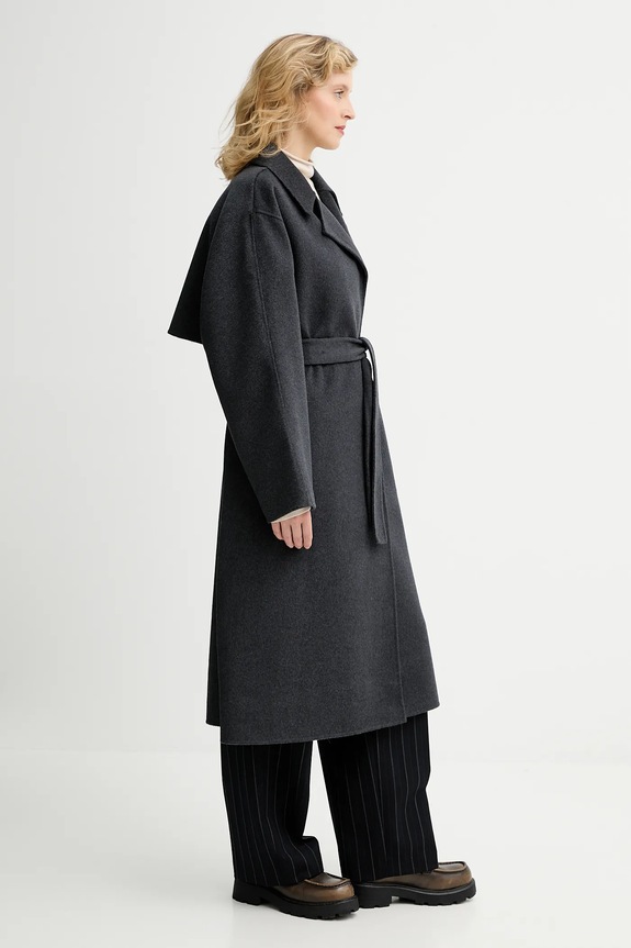 Calvin Klein cappotto con lana LV040WL571 grigio AW25