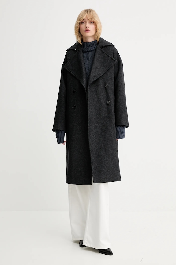 Ruházat IRO gyapjú kabát WP137MEALIA szürke