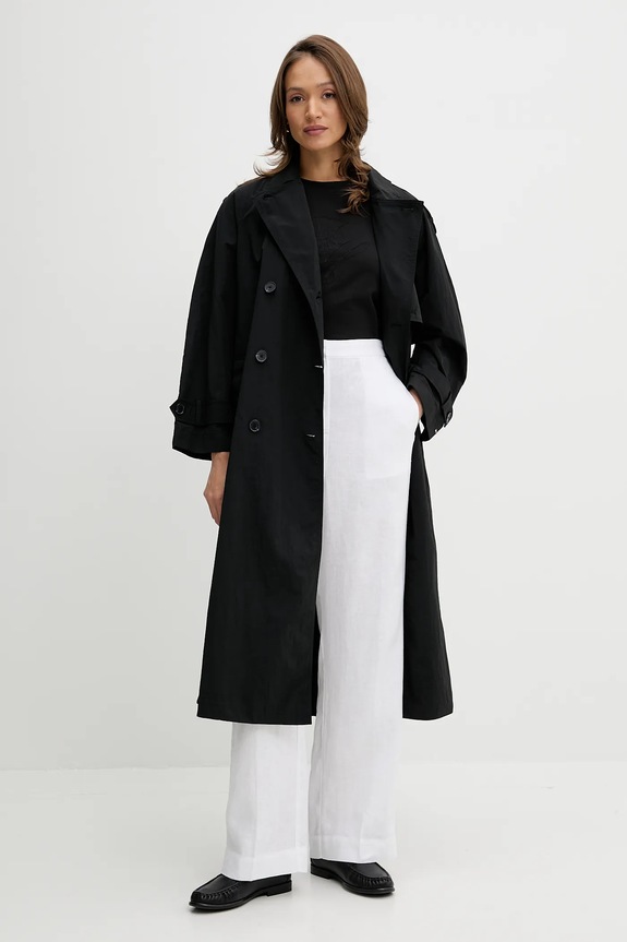 Trenčkot Tommy Hilfiger WW0WW45632 čierna AW25