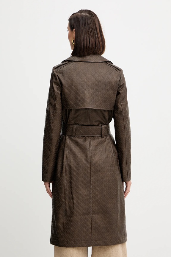 Îmbrăcăminte Guess palton CARMEN W5YL32.WHGT0 maro