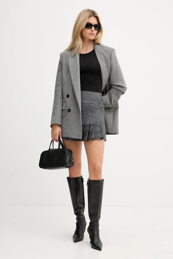 Пальто с добавлением шерсти Pinko 106099.A2ZU серый AW25