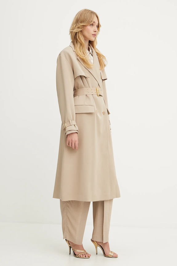 Καμπαρντίνα με μείγμα μαλλιού Marciano by Guess NINA 5YGL03.7340A μπεζ AW25