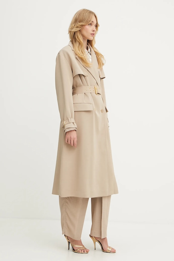 Καμπαρντίνα με μείγμα μαλλιού Marciano by Guess NINA 5YGL03.7340A μπεζ AW25