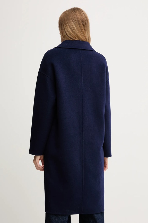 Îmbrăcăminte United Colors of Benetton palton de lână 28F7DN082 bleumarin