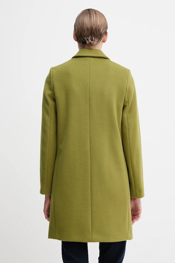 Îmbrăcăminte United Colors of Benetton haină cu lână 2V0PDN062 verde