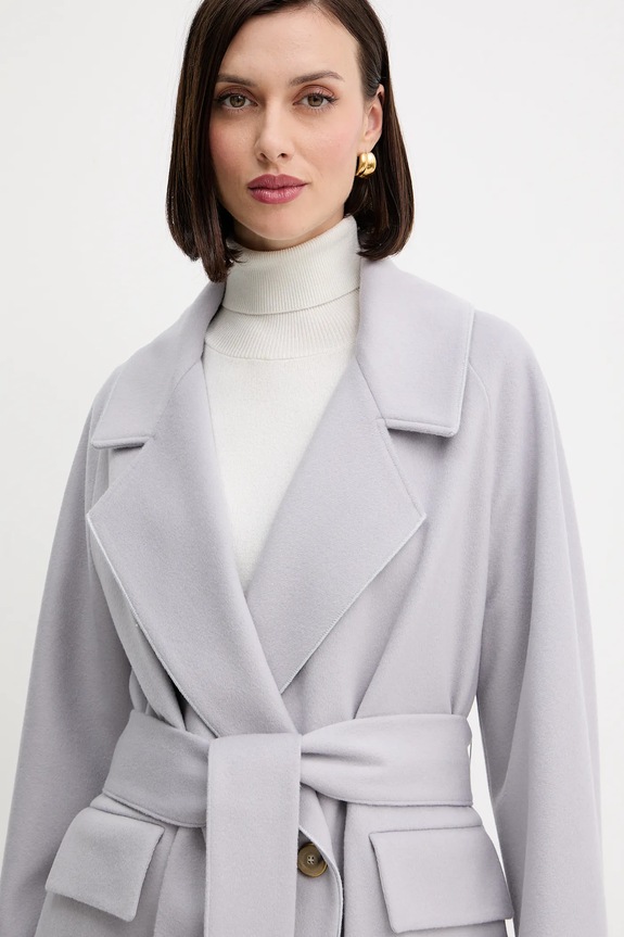 Forte Forte cappotto in lana 14008.my.coat violetto