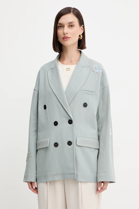 Forte Forte giacca tessuto verde 14033bis.my.jacket