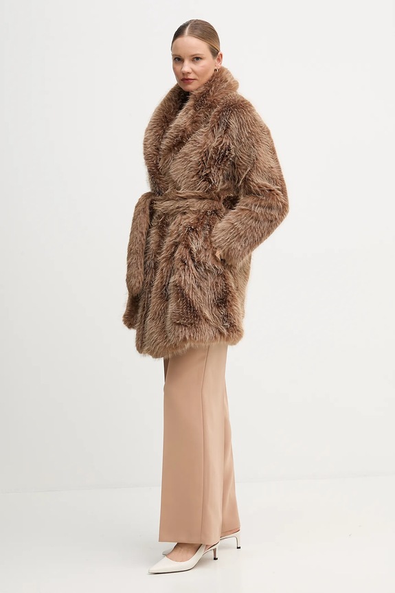 MACKAGE płaszcz KACELA brązowy AW25