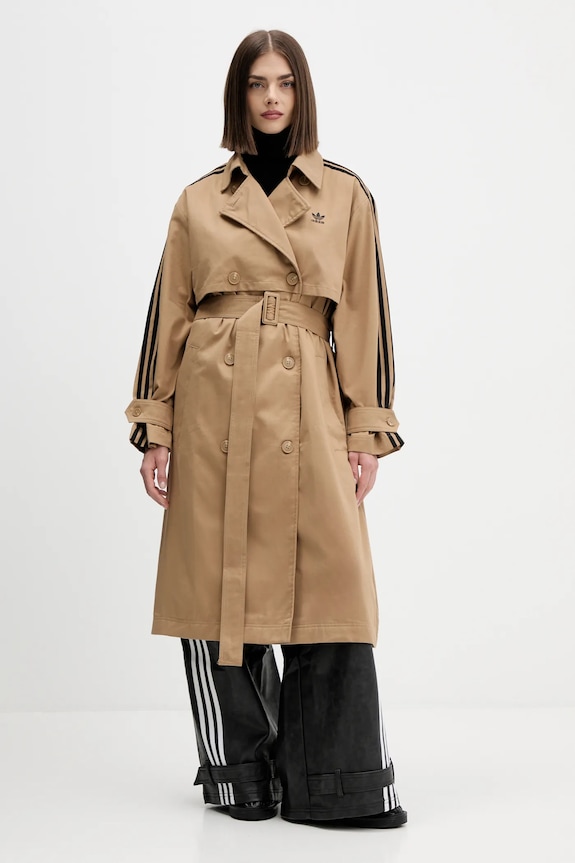 adidas Originals balonkabát Tcoat Twill nem szigetelt zöld JW2663