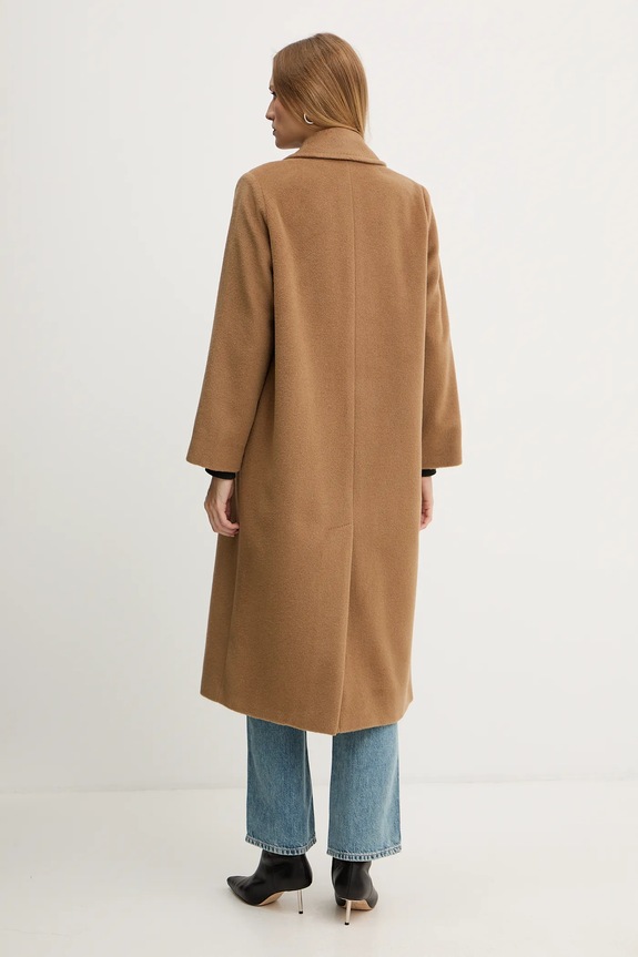 Odzież Weekend Max Mara płaszcz z dodatkiem wełny ZUFOLO 2525016092600 zielony