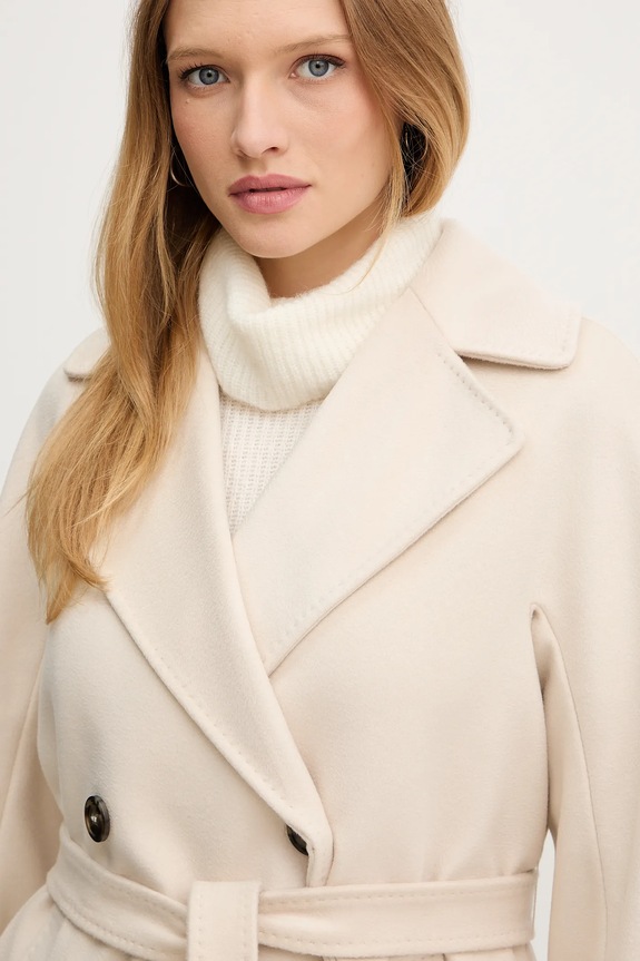 Weekend Max Mara palton de lână RESINA bej 2525016102600