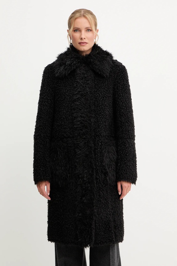 Patrizia Pepe płaszcz dwustronny czarny 2O0179.E075