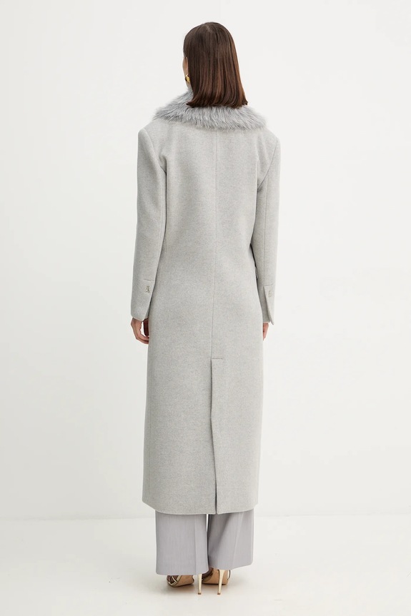Ρούχα Παλτό με προσθήκη μαλλιού Patrizia Pepe 2O0212.A512 γκρί