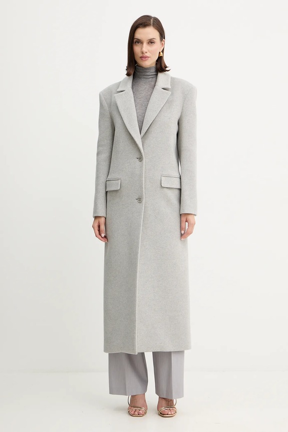 Παλτό με προσθήκη μαλλιού Patrizia Pepe γκρί 2O0212.A512