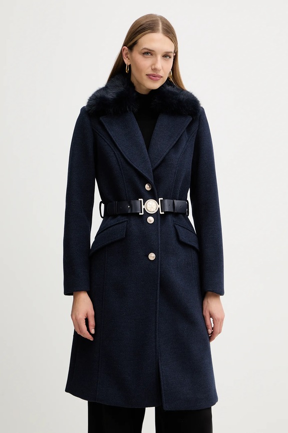 Guess cappotto con aggiunta di lana NEW PATRICE non isolato blu navy W5BL25.W2672