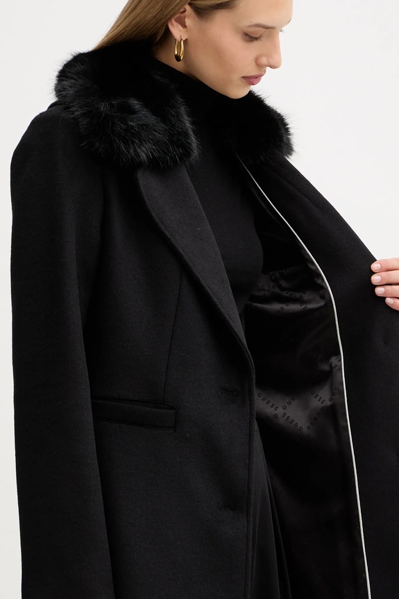 Kabát s příměsí vlny Guess KAROLE W5BL19.W2642