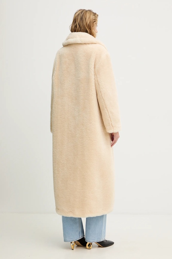 Odzież Guess płaszcz EUGENIE W5BL93.WJ090 beżowy