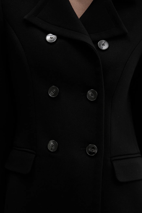 Sisley palton 2OUALN05Z negru