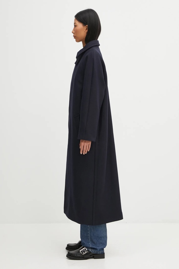 A.P.C. coat with wool Manteau Gaia WVBEB.F01533 navy AW25