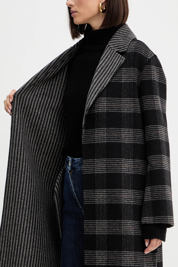 Twinset płaszcz dwustronny z wełną 252TP2080