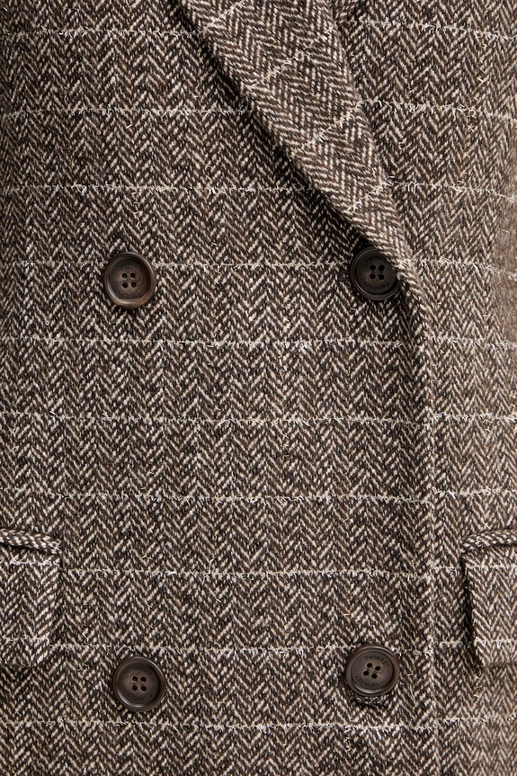 Παλτό με προσθήκη μαλλιού Twinset 252TT2041 καφέ