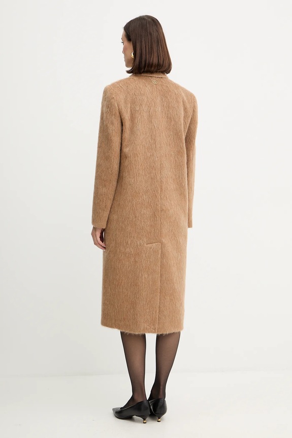 Ρούχα Παλτό από μείγμα μαλλιού Twinset 252TT2220 μπεζ