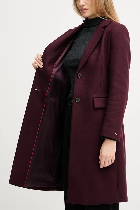 Tommy Hilfiger cappotto con lana WW0WW46547