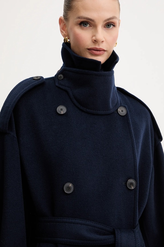 MAX&Co. palton de lână bleumarin 2526016013200