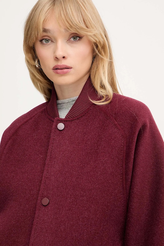 MAX&Co. geacă de lână burgundia 2526086013200
