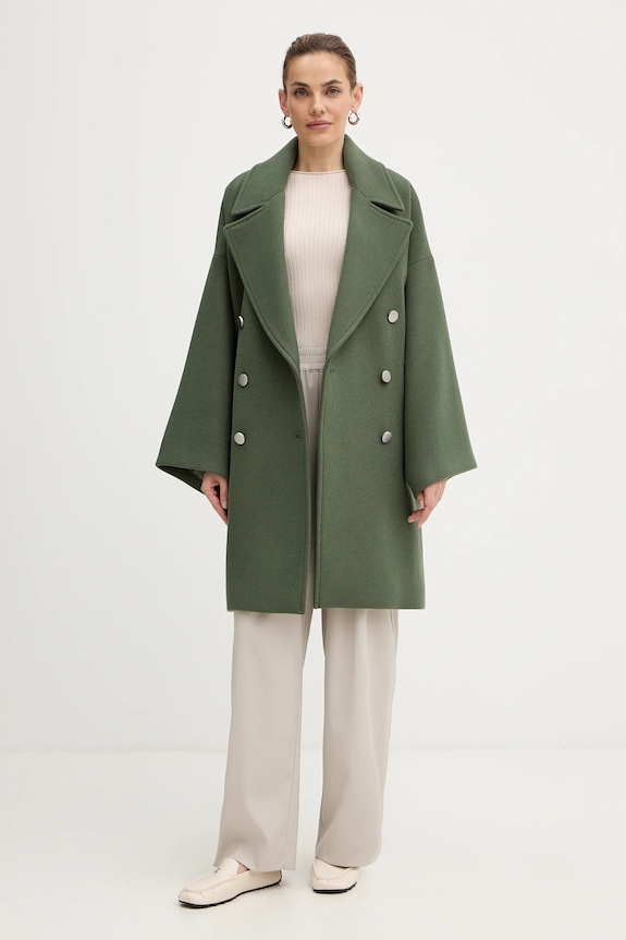 MAX&Co. haină din amestec de lână 2526086114200 verde AW25